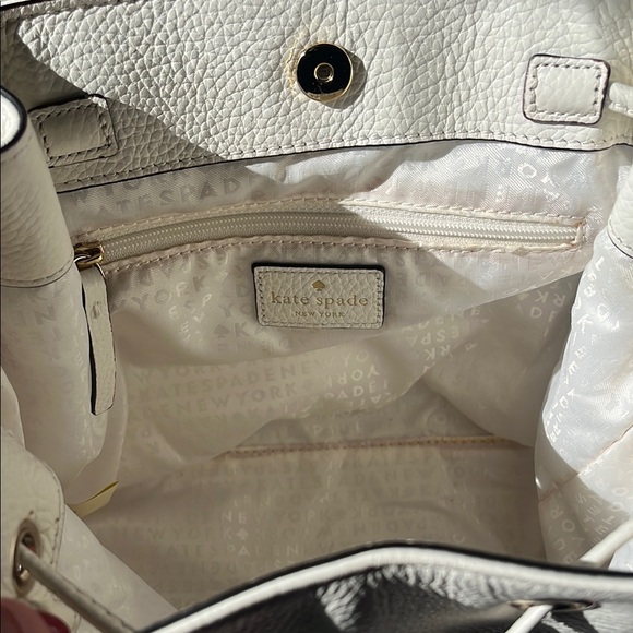 Kate Spade White Leather Backpack - Picture 7 of 11
